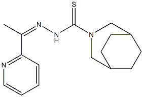 N'-[1-(2-Pyridyl)ethylidene]-3-azabicyclo[3.2.2]nonane-3-carbothiohydrazide Struktur