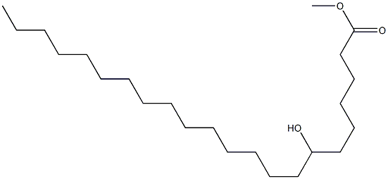 7-Hydroxydocosanoic acid methyl ester Struktur
