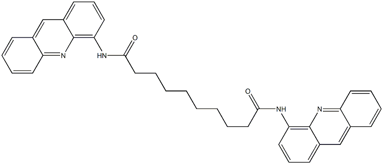 N,N'-Bis(acridin-4-yl)decanediamide Struktur