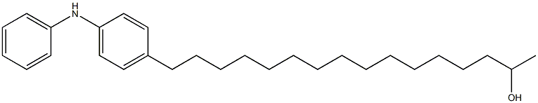 4-(15-Hydroxyhexadecyl)phenylphenylamine Struktur