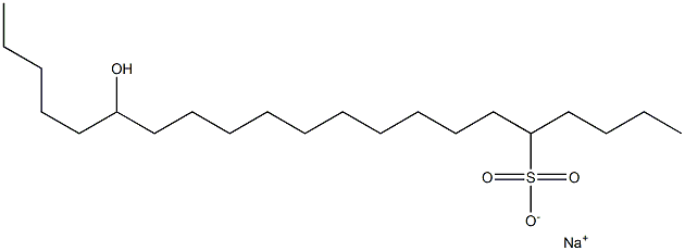 16-Hydroxyhenicosane-5-sulfonic acid sodium salt Struktur