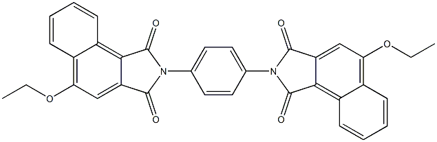 4,4'-Diethoxy-[N,N'-(1,4-phenylene)bisnaphthalimide] Struktur