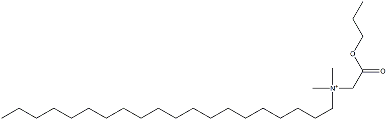 N,N-Dimethyl-N-(propoxycarbonylmethyl)-1-icosanaminium Struktur