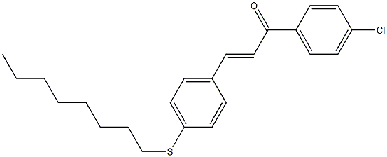 4-((Octylthio))-4'-chlorochalcone Struktur