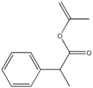 2-Phenylpropionic acid 1-methylethenyl ester Struktur