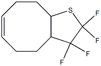 2,3,3a,4,5,8,9,9a-Octahydro-2,2,3,3-tetrafluorocycloocta[b]thiophene Struktur