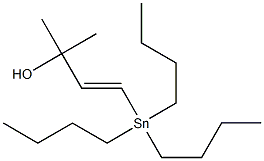 (E)-2-Methyl-4-(tributylstannyl)-3-butene-2-ol Struktur