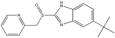 5-tert-Butyl-2-[[(2-pyridyl)methyl]sulfinyl]-1H-benzimidazole Struktur