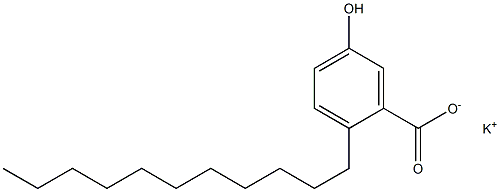 2-Undecyl-5-hydroxybenzoic acid potassium salt Struktur