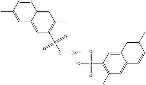 Bis(3,7-dimethyl-2-naphthalenesulfonic acid)calcium salt Struktur