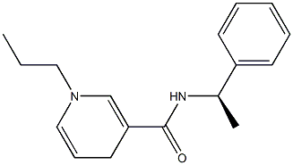 1,4-Dihydro-N-[(R)-1-phenylethyl]-1-propylpyridine-3-carboxamide Struktur