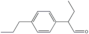 2-(4-Propylphenyl)butyraldehyde Struktur