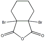 Dibromo-1,2-cyclohexanedicarboxylic acid anhydride Struktur