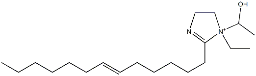 1-Ethyl-1-(1-hydroxyethyl)-2-(6-tridecenyl)-2-imidazoline-1-ium Struktur