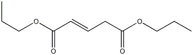 2-Pentenedioic acid dipropyl ester Struktur