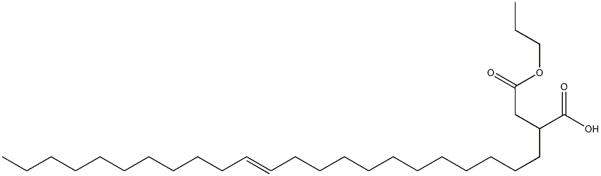 2-(12-Tricosenyl)succinic acid 1-hydrogen 4-propyl ester Struktur