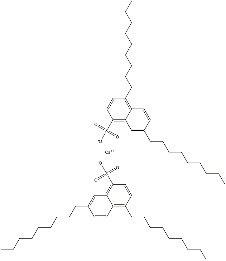 Bis(4,7-dinonyl-1-naphthalenesulfonic acid)calcium salt Struktur