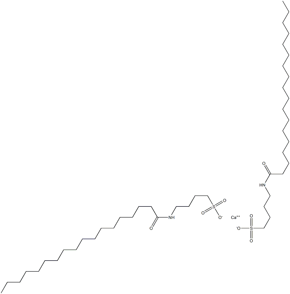 Bis(4-stearoylamino-1-butanesulfonic acid)calcium salt Struktur