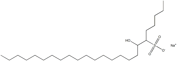 7-Hydroxytetracosane-6-sulfonic acid sodium salt Struktur