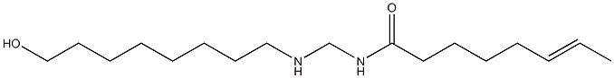 N-[[(8-Hydroxyoctyl)amino]methyl]-6-octenamide Struktur