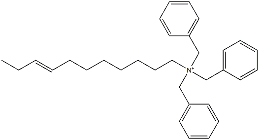 (8-Undecenyl)tribenzylaminium Struktur