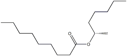 (+)-Nonanoic acid (S)-1-methylhexyl ester Struktur