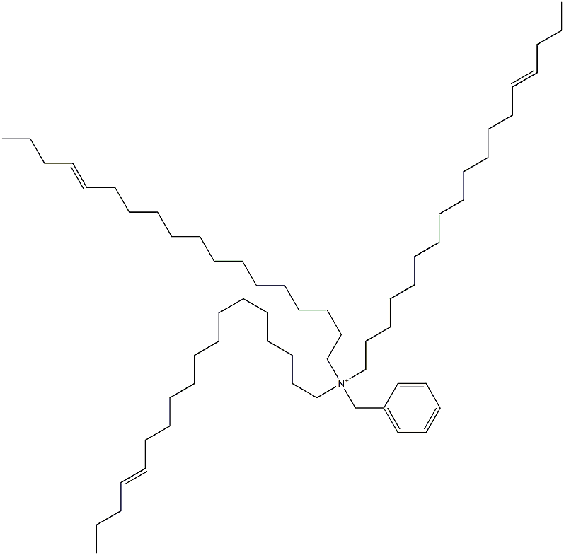 Tri(14-octadecenyl)benzylaminium Struktur