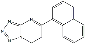 6,7-Dihydro-5-(1-naphtyl)-tetrazolo[1,5-a]pyrimidine Struktur