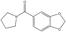 1-[3,4-(Methylenedioxy)benzoyl]pyrrolidine Struktur