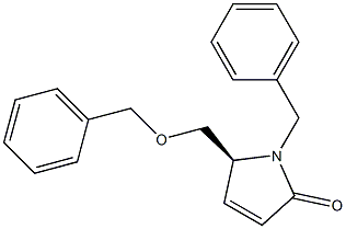 (5S)-1-Benzyl-5-[(benzyloxy)methyl]-1H-pyrrol-2(5H)-one Struktur