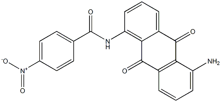 5-Amino-1-(p-nitrobenzoylamino)anthraquinone Struktur