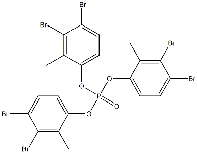 Phosphoric acid tris(3,4-dibromo-2-methylphenyl) ester Struktur