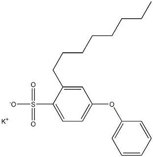 2-Octyl-4-phenoxybenzenesulfonic acid potassium salt Struktur