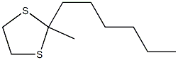 2-Methyl-2-hexyl-1,3-dithiolane Struktur