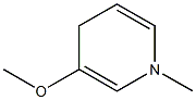 1-Methyl-3-methoxy-1,4-dihydropyridine Struktur