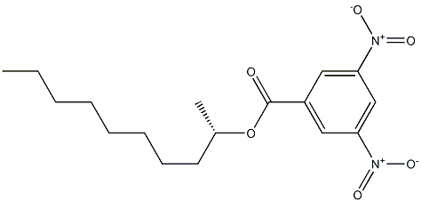 (+)-3,5-Dinitrobenzoic acid (S)-1-methylnonyl ester Struktur