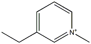 3-Ethyl-1-methylpyridinium Struktur