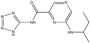 N-(1H-Tetrazol-5-yl)-6-sec-butylaminopyrazine-2-carboxamide Struktur