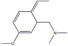 (1Z)-4-Methoxy-2-[(dimethylamino)methyl]-1-ethylidene-3,5-cyclohexadiene Struktur