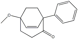 1-Phenyl-5-methoxybicyclo[3.2.2]non-6-en-2-one Struktur