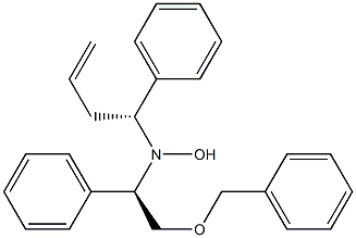 N-[(R)-2-Benzyloxy-1-phenylethyl]-N-[(1R)-1-phenyl-3-butenyl]hydroxylamine Struktur