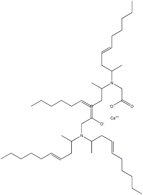 Bis[N,N-di(4-decen-2-yl)glycine]calcium salt Struktur