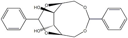 1-O,6-O:2-O,5-O-Dibenzylidene-L-glucitol Struktur