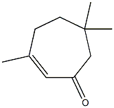 3,6,6-Trimethyl-2-cyclohepten-1-one Struktur