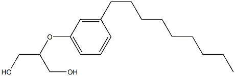 2-(3-Nonylphenoxy)-1,3-propanediol Struktur