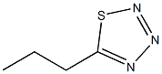 5-Propyl-1,2,3,4-thiatriazole Struktur