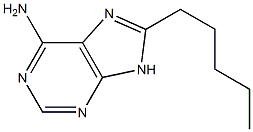 6-Amino-8-pentyl-9H-purine Struktur