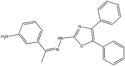 3'-Aminoacetophenone (4,5-diphenyloxazol-2-yl)hydrazone Struktur