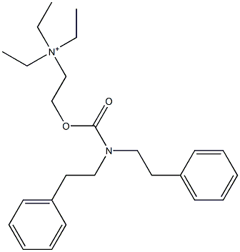 2-[[(Diphenethylamino)carbonyl]oxy]-N,N,N-triethylethanaminium Struktur