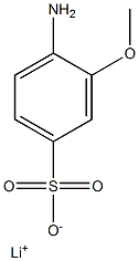 4-Amino-3-methoxybenzenesulfonic acid lithium salt Struktur